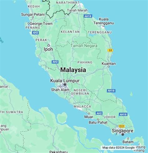 google map malaysia view.